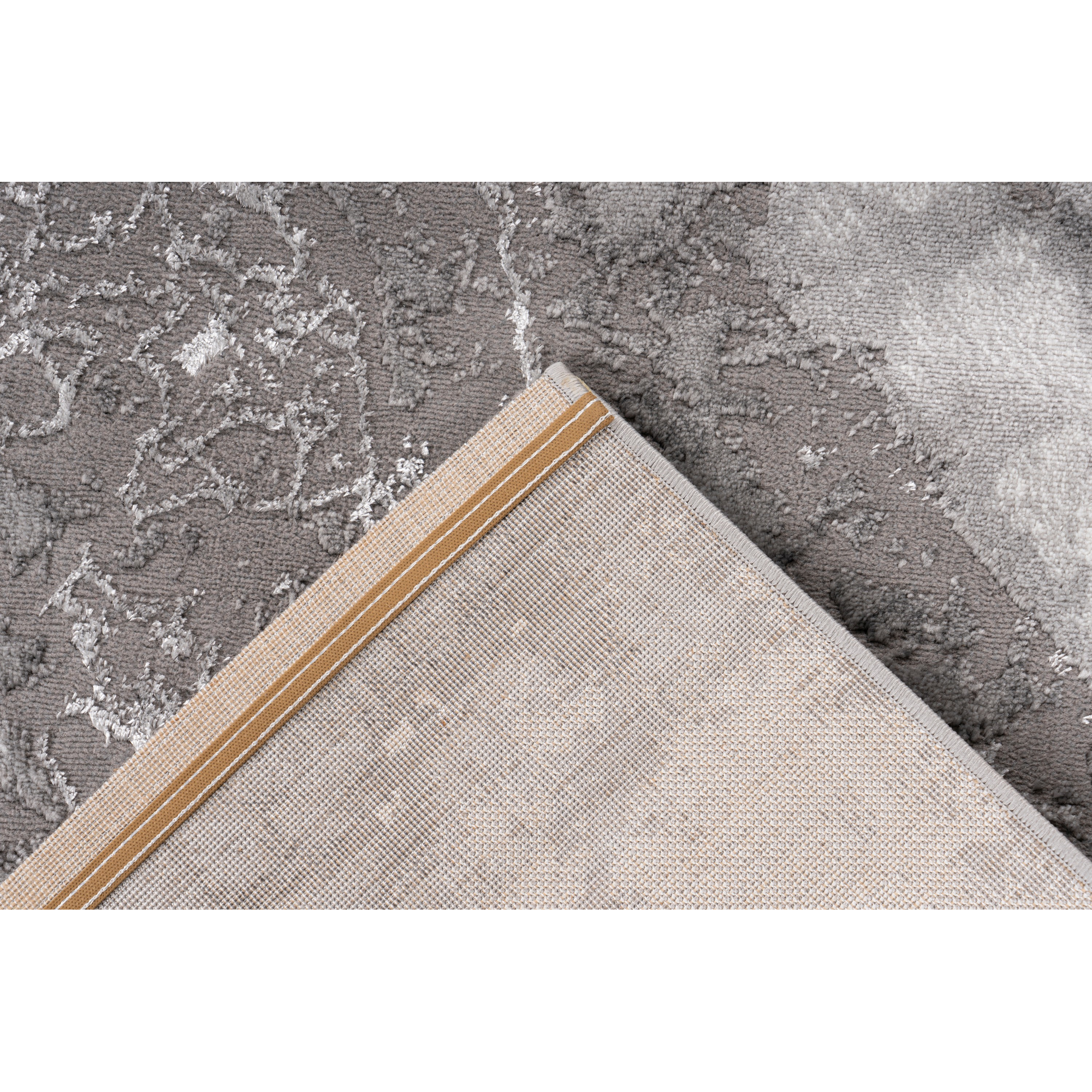 Teppich 'Mineral' silbern 80 x 300 cm