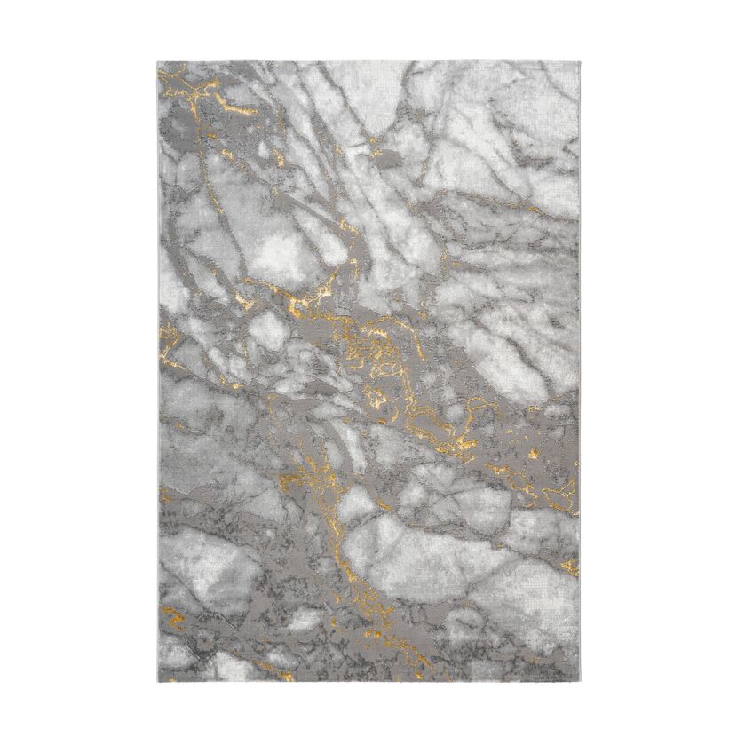 Teppich 'Mineral' goldfarben 80 x 300 cm
