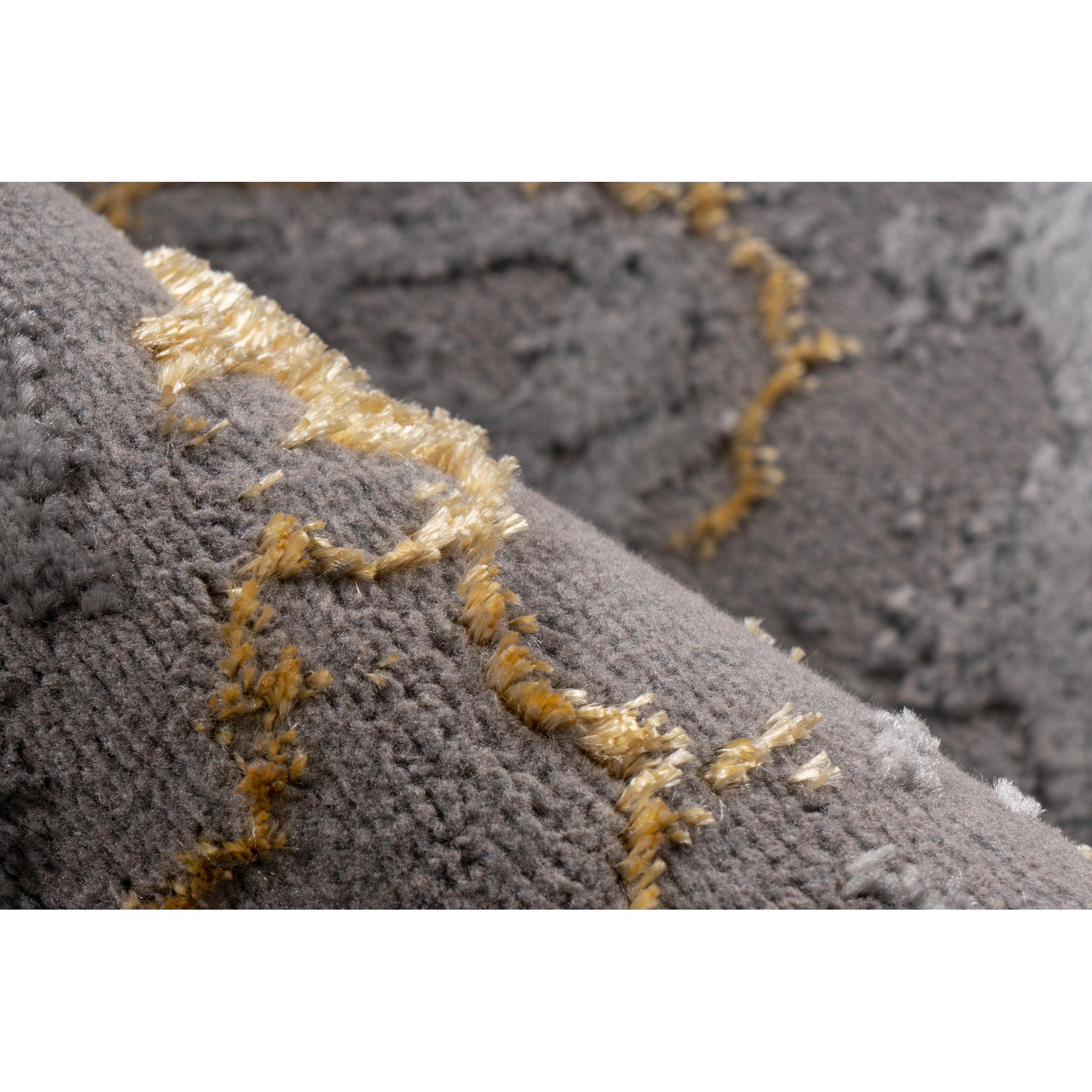 Teppich 'Mineral' goldfarben 80 x 300 cm