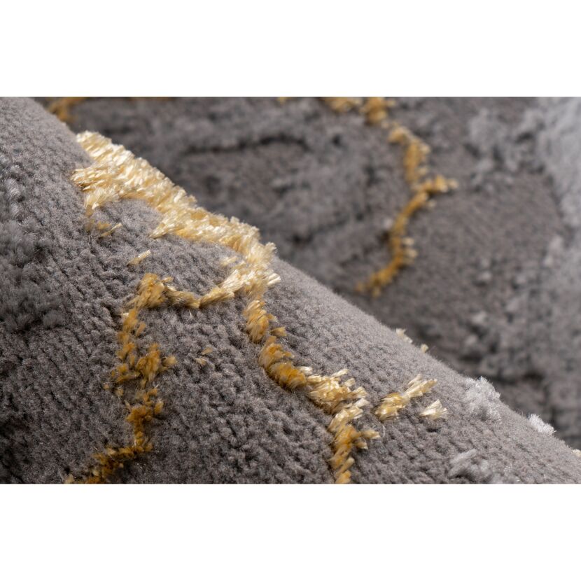 Teppich 'Mineral' goldfarben 80 x 300 cm