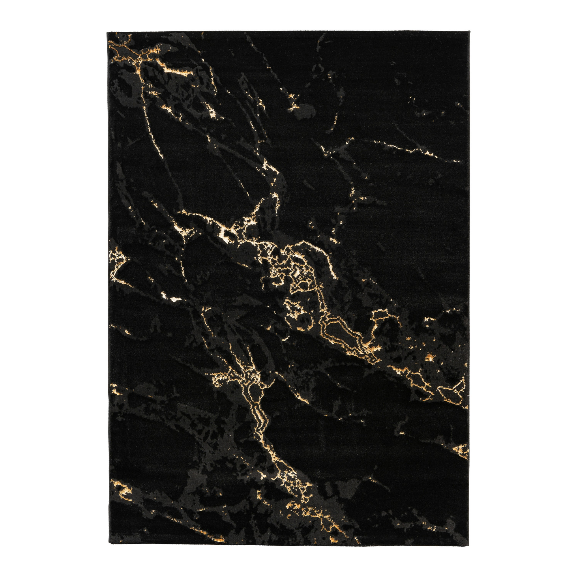 Teppich 'Mineral' schwarz 80 x 300 cm