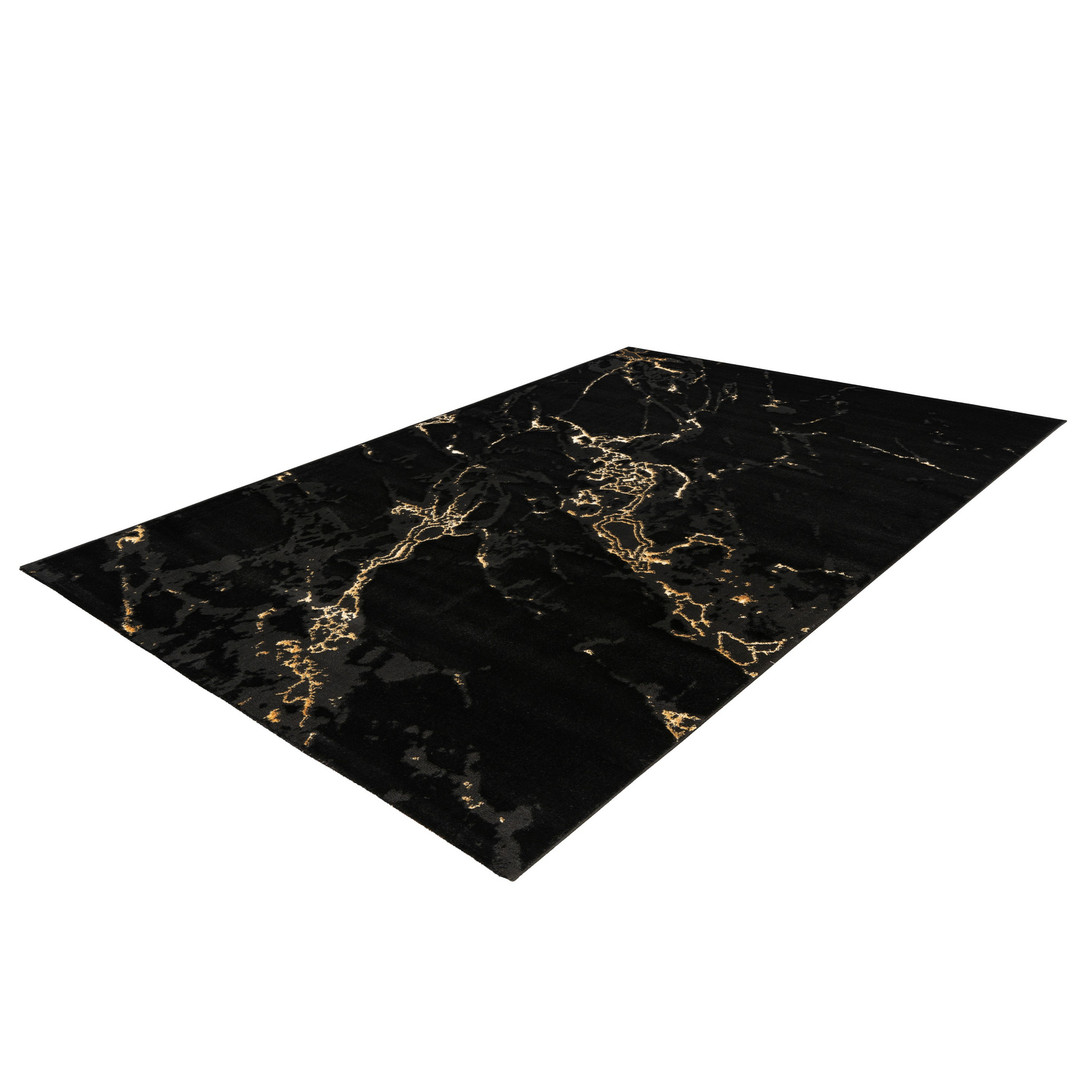 Teppich 'Mineral' schwarz 80 x 300 cm