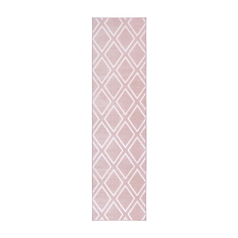 Teppich 'Monroe' rosa 80 x 300 cm