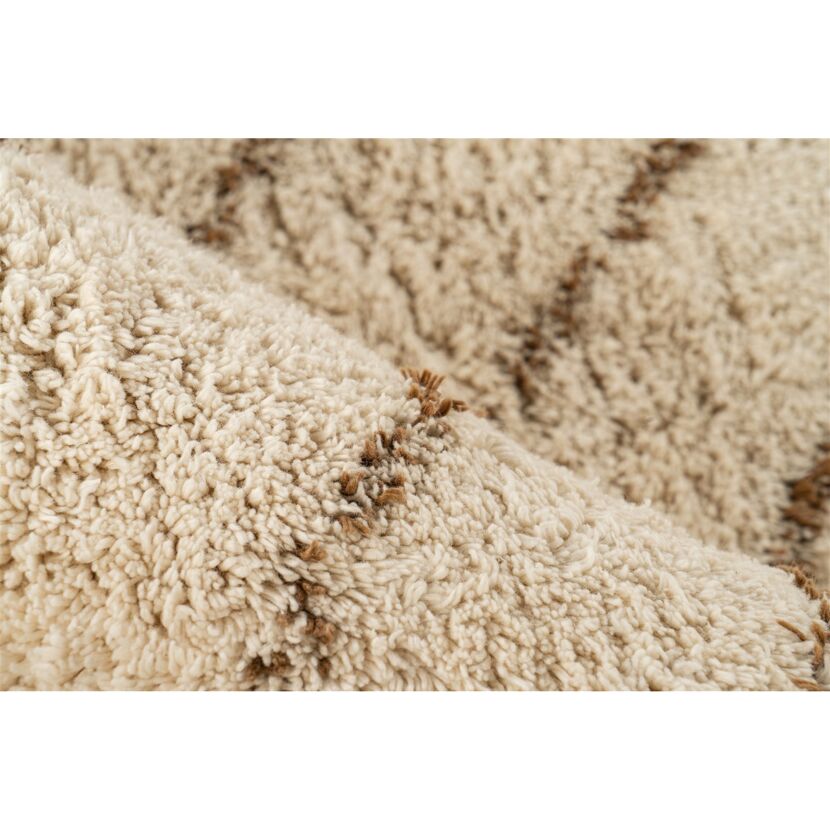 Teppich 'Mylen' creme/braun 160 x 230 cm