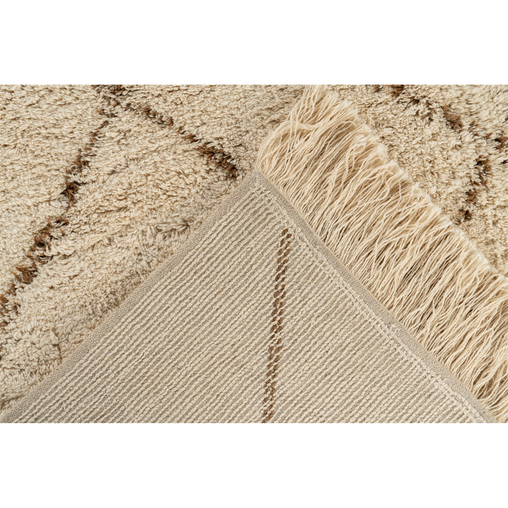 Teppich 'Mylen' creme/braun 160 x 230 cm
