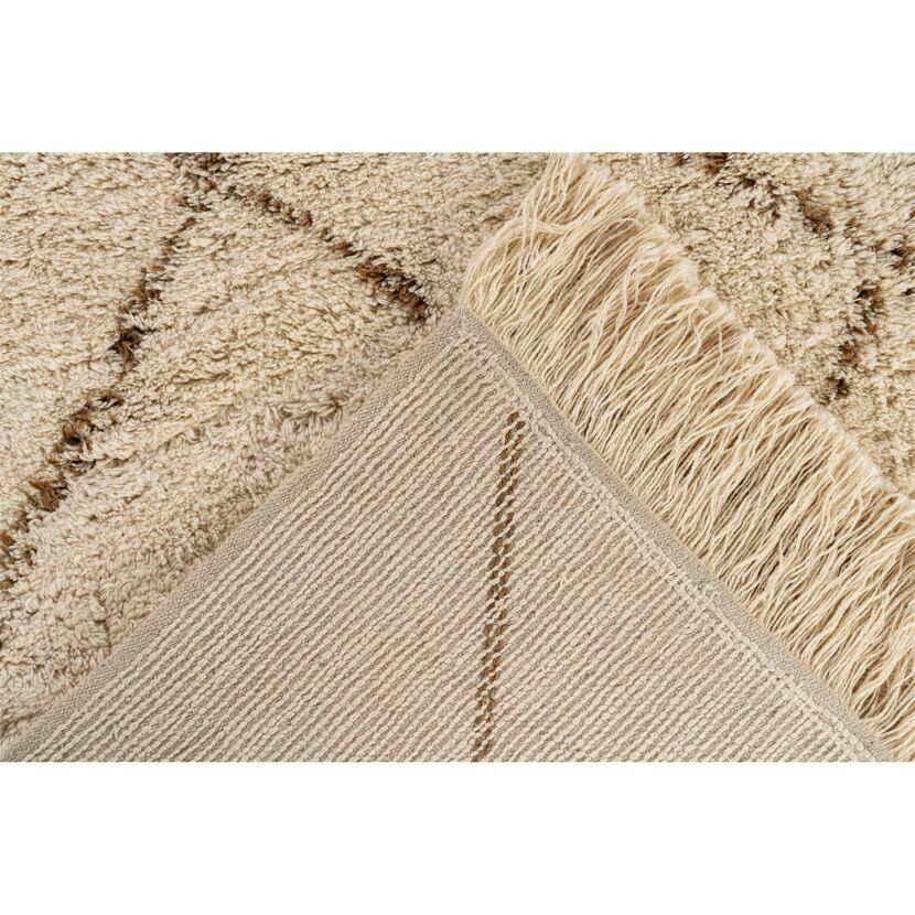 Teppich 'Mylen' creme/braun 160 x 230 cm