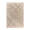 Teppich 'Mylen' creme/schwarz 160 x 230 cm