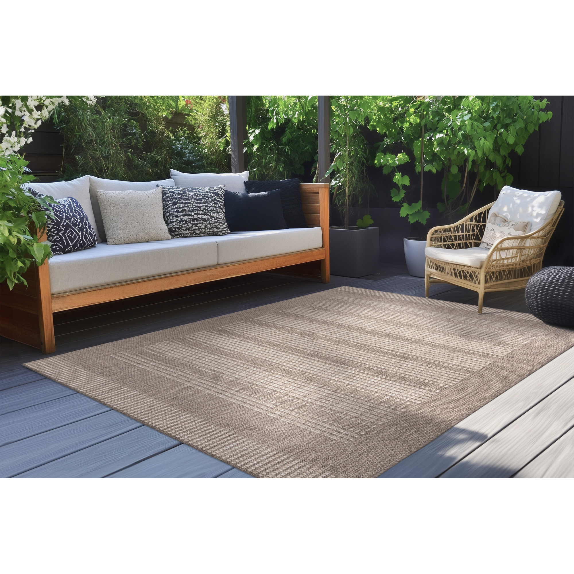 Teppich 'Nibru' taupe 200 x 290 cm