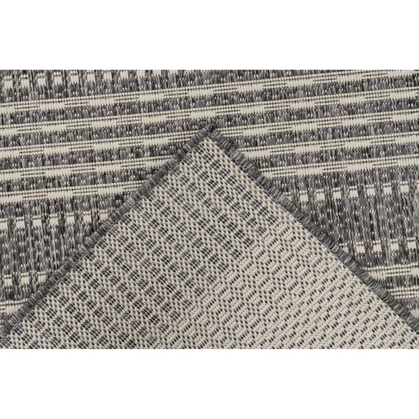 Teppich 'Nibru' silbern 60 x 110 cm