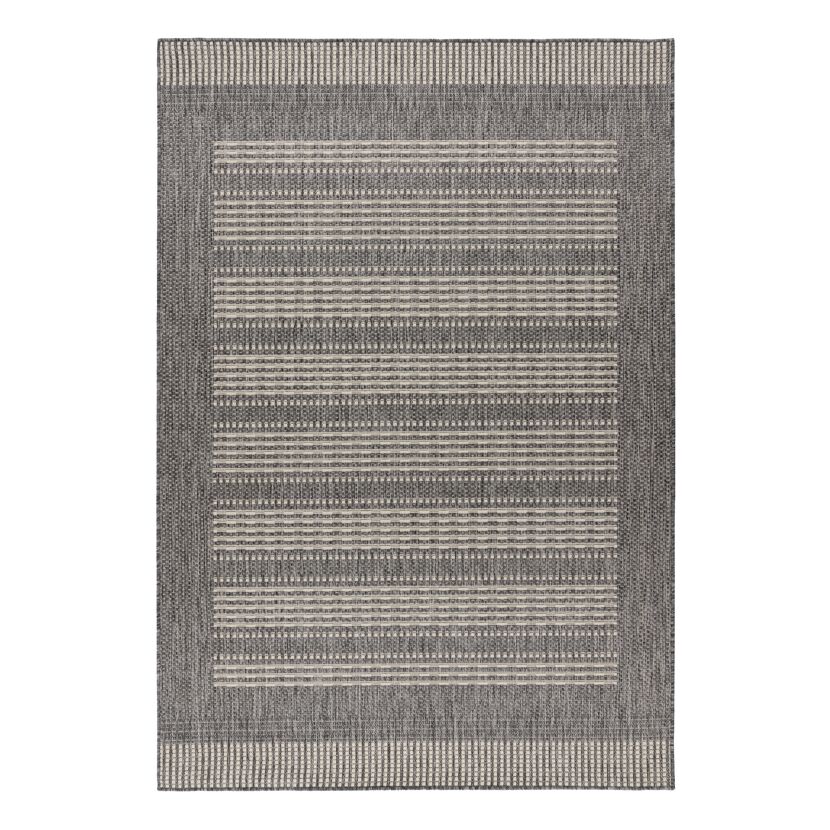 Teppich 'Nibru' silbern 80 x 150 cm