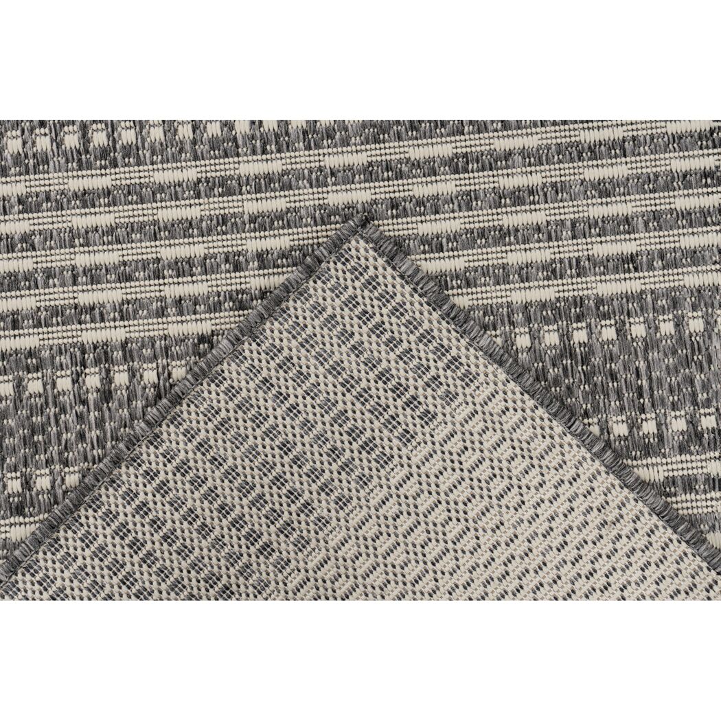 Teppich 'Nibru' silbern 80 x 150 cm