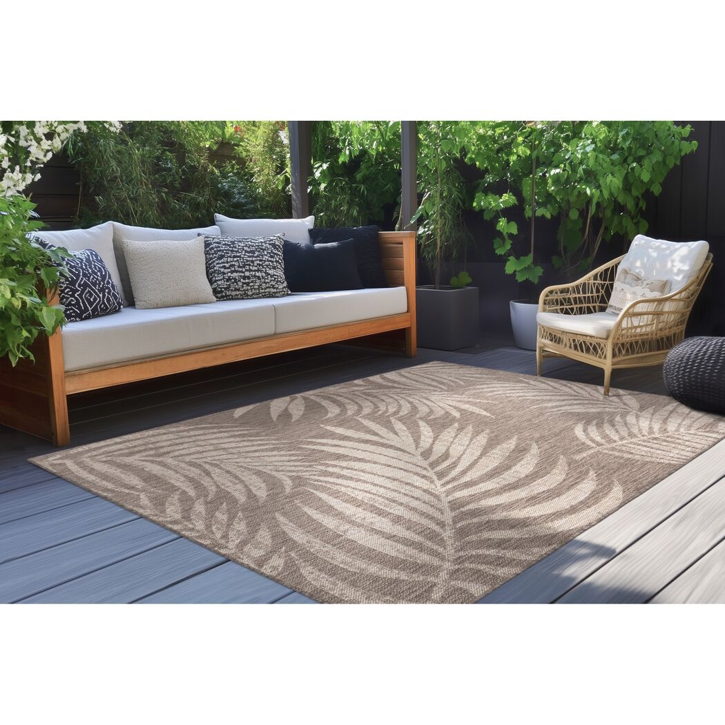 Teppich 'Nibru' taupe 60 x 110 cm