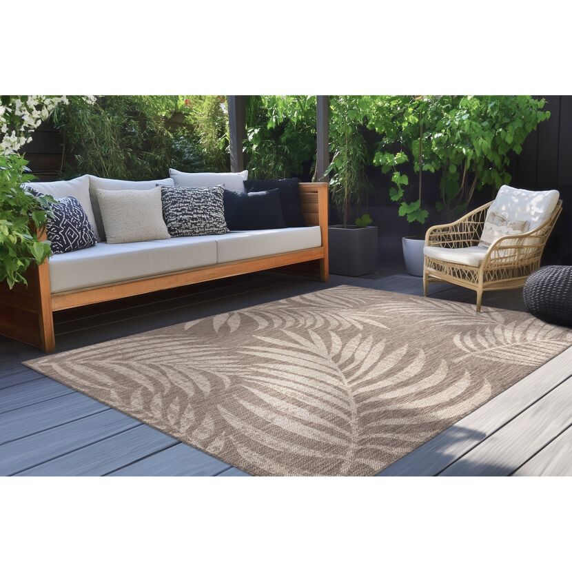 Teppich 'Nibru' taupe 60 x 110 cm