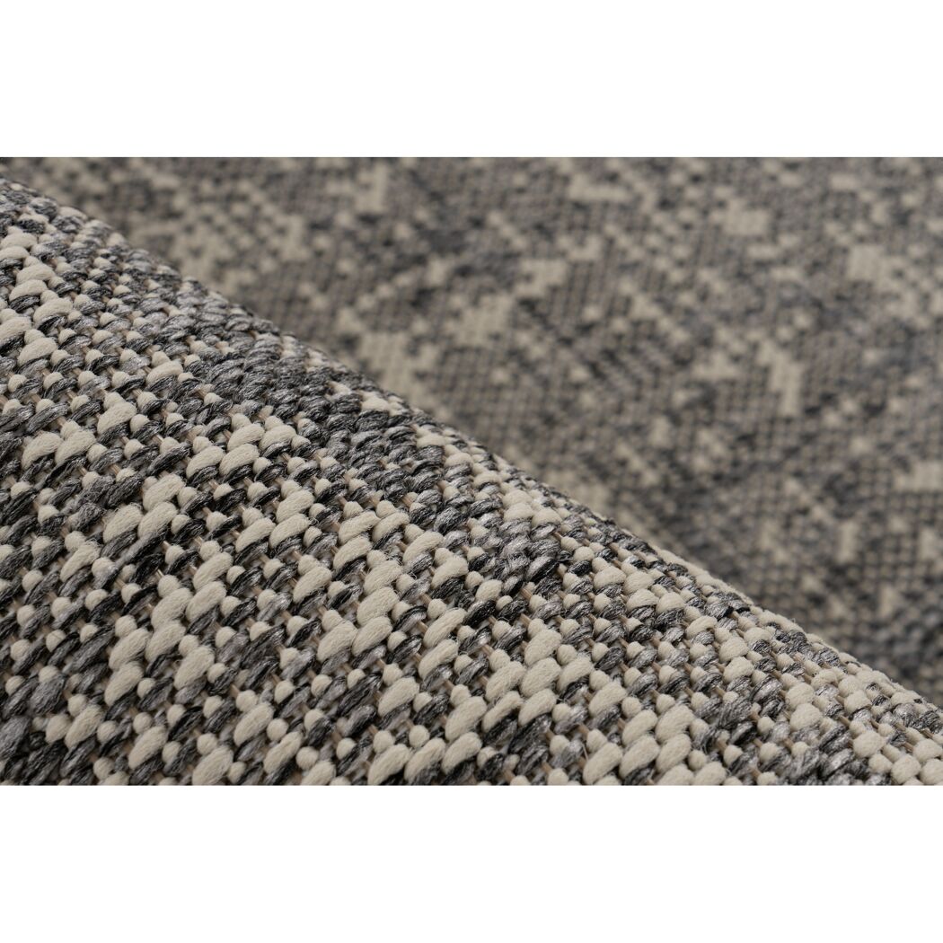 Teppich 'Nibru' silbern 60 x 110 cm