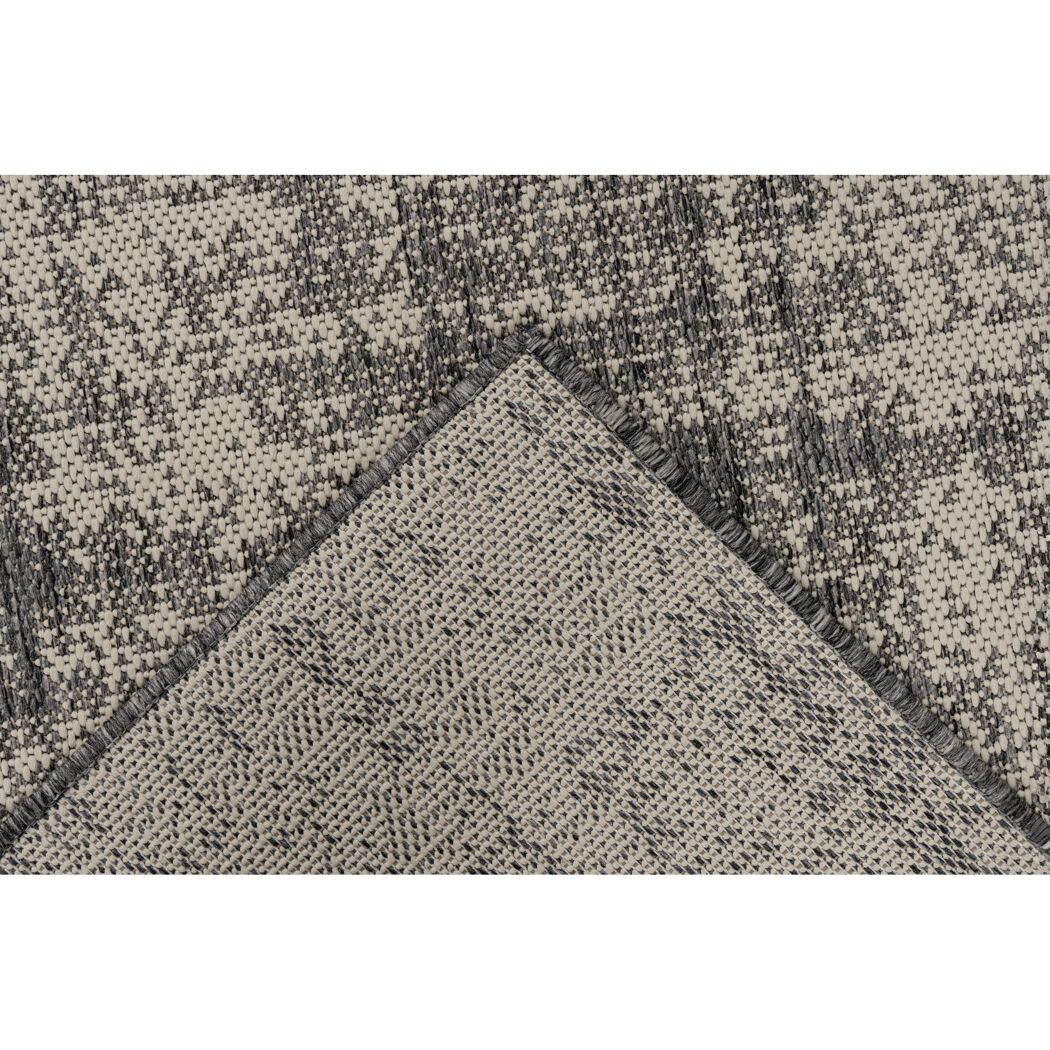 Teppich 'Nibru' silbern 60 x 110 cm