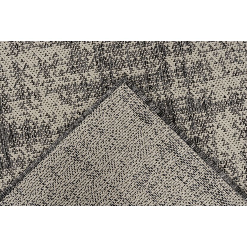Teppich 'Nibru' silbern 60 x 110 cm