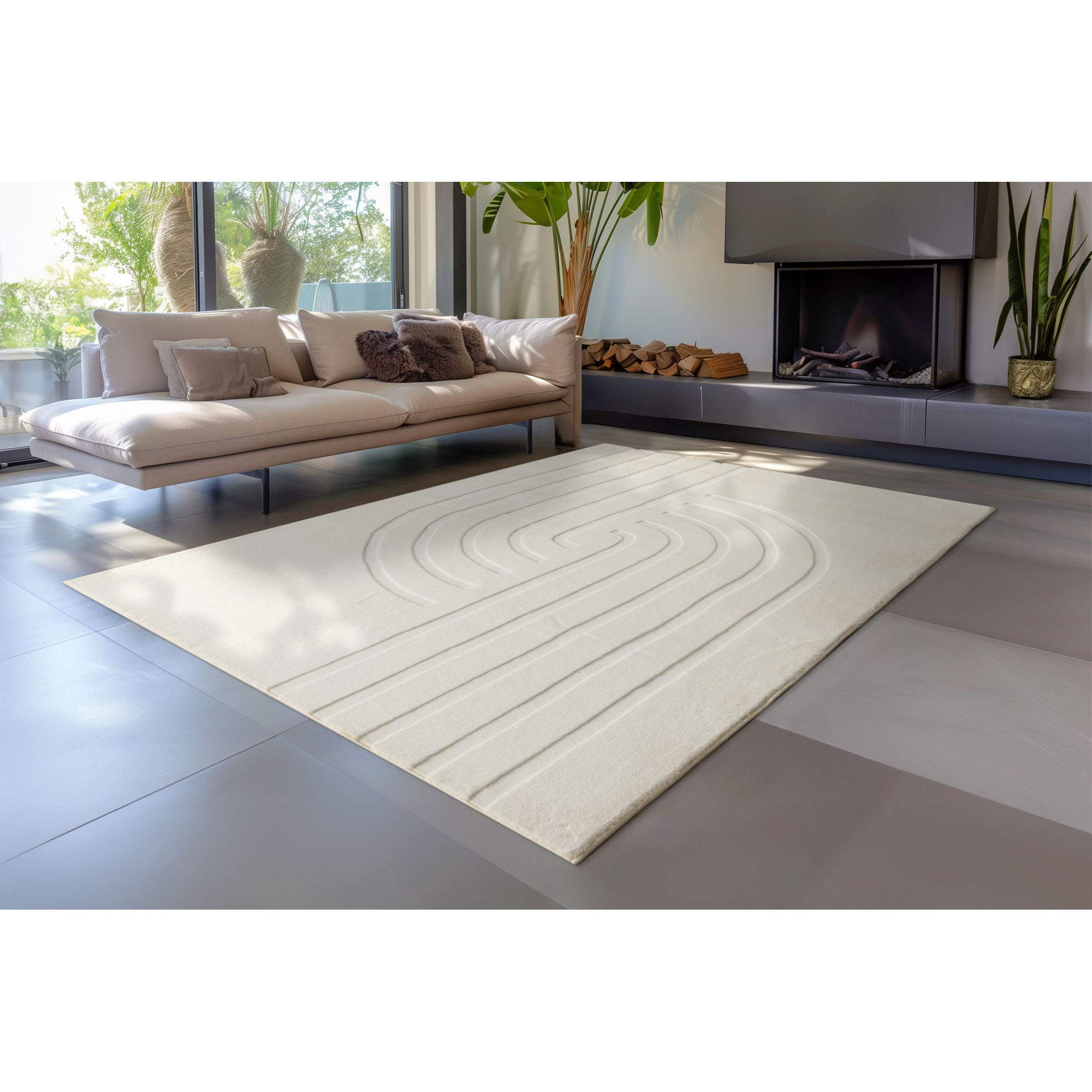 Teppich 'Peace' creme 160 x 230 cm