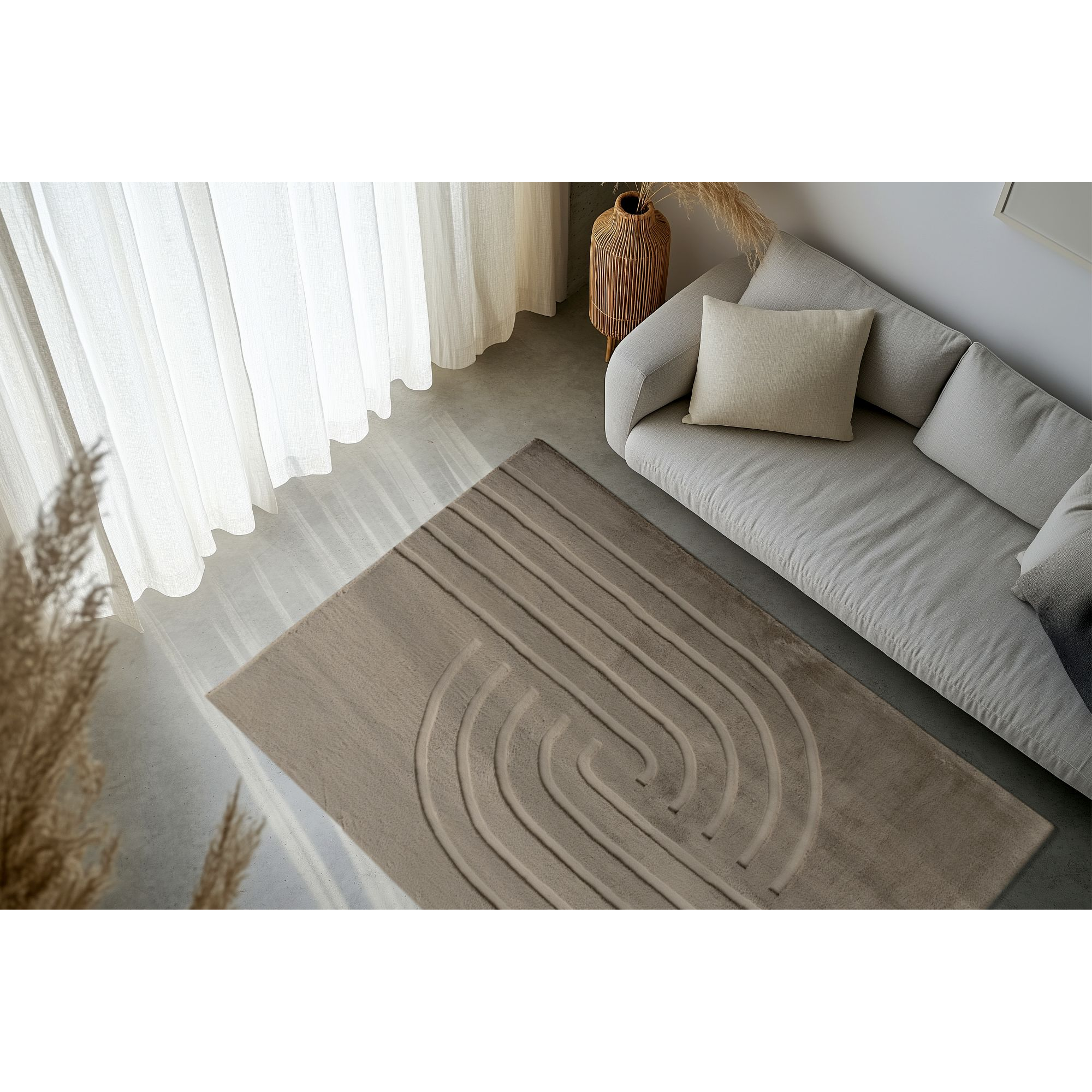 Teppich 'Peace' taupe 160 x 230 cm