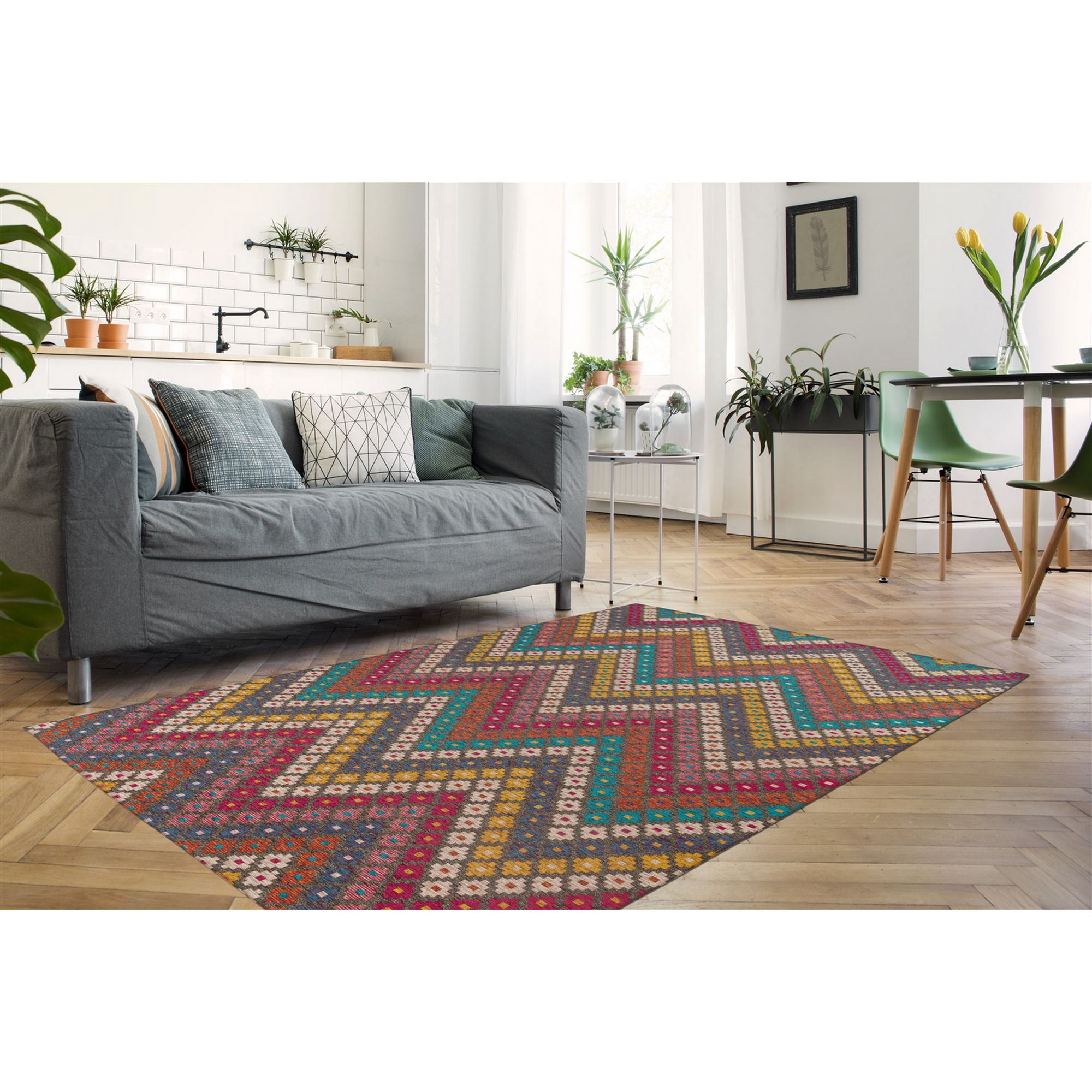 Teppich 'Primavera' multicolor 160 x 230 cm