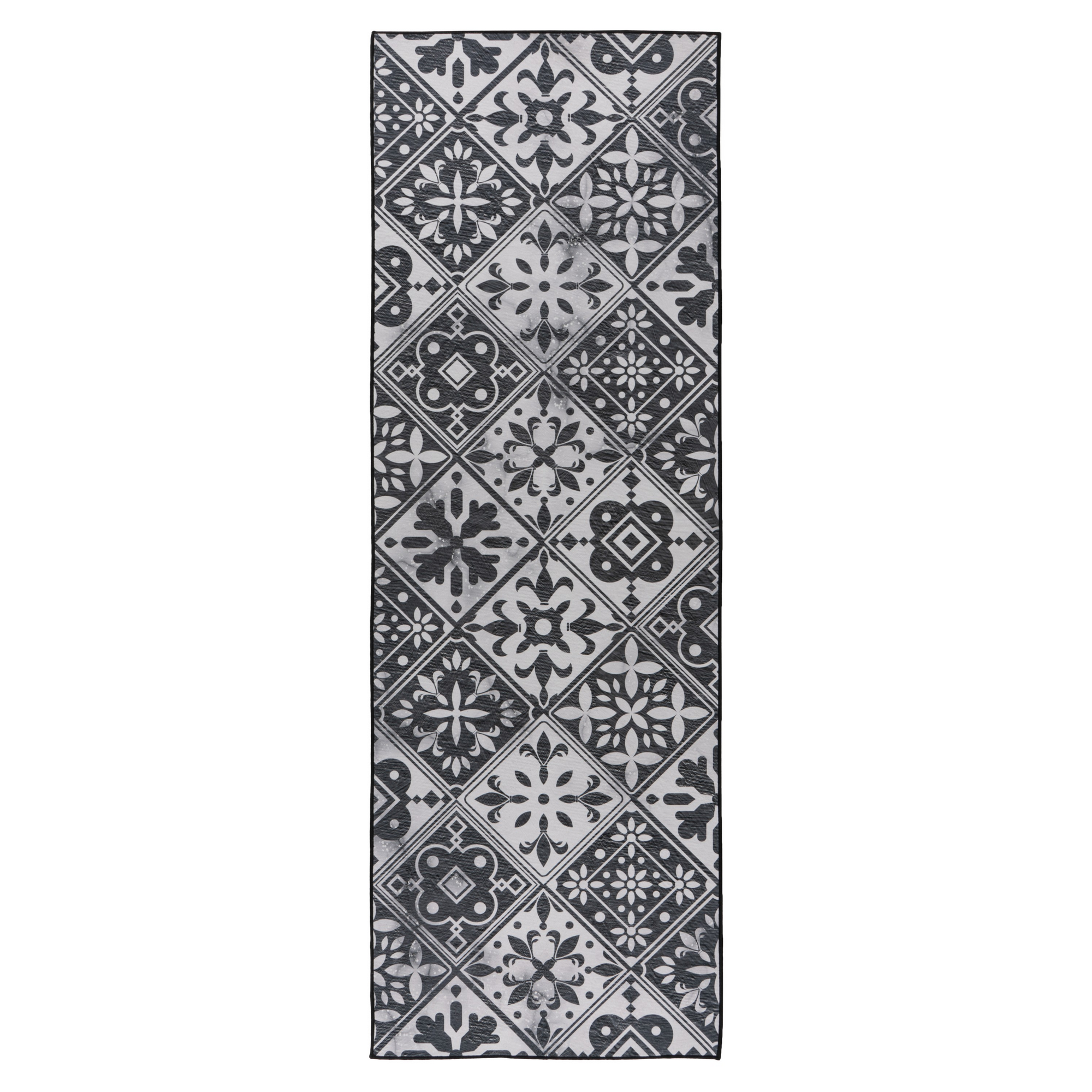 Teppich 'Pyron' grau 60 x 180 cm