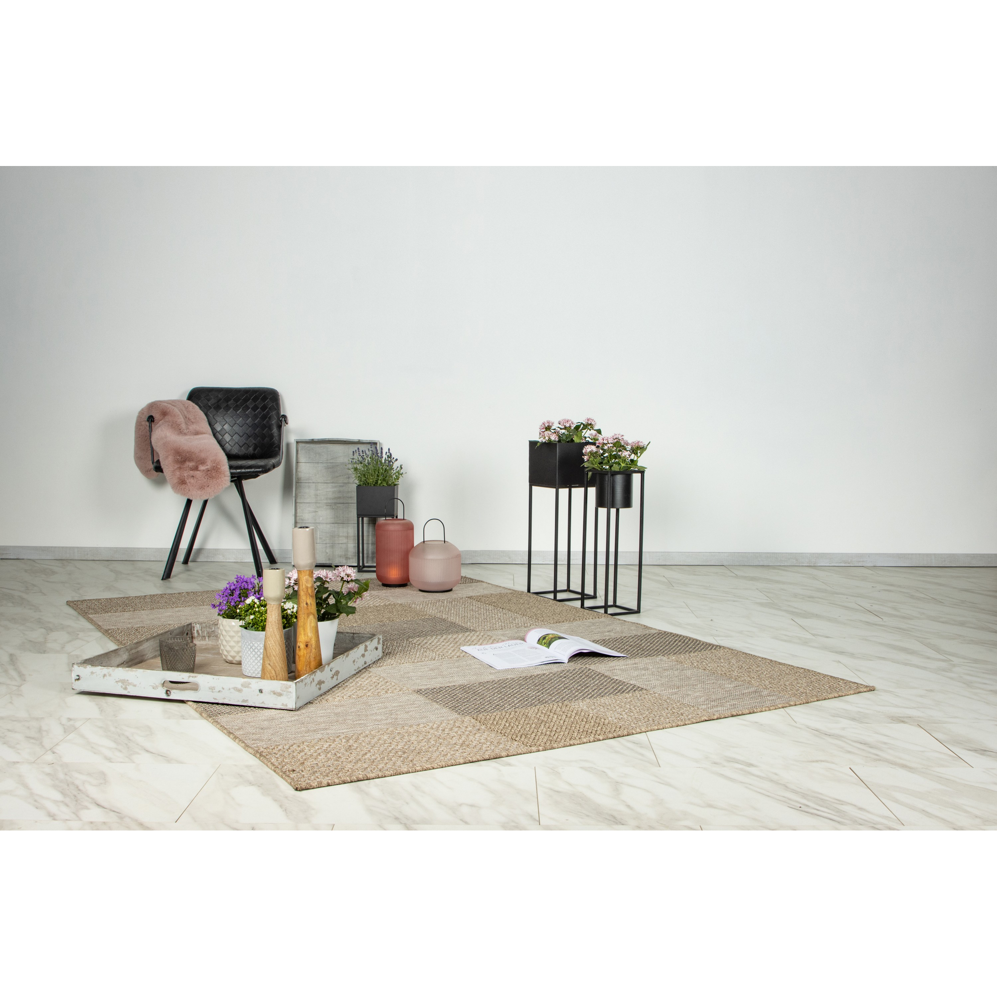 Teppich 'Sindra' naturfarben 120 x 170 cm