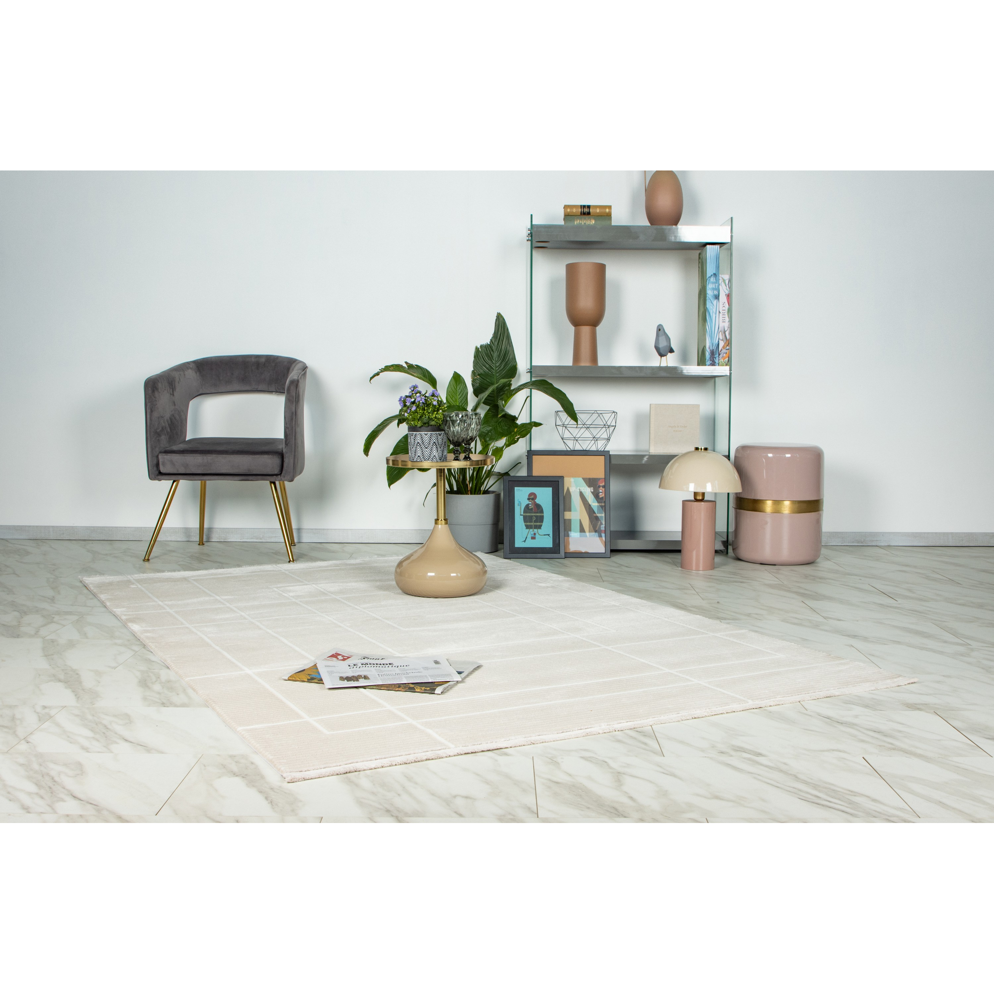 Teppich 'Stage' beige 160 x 230 cm