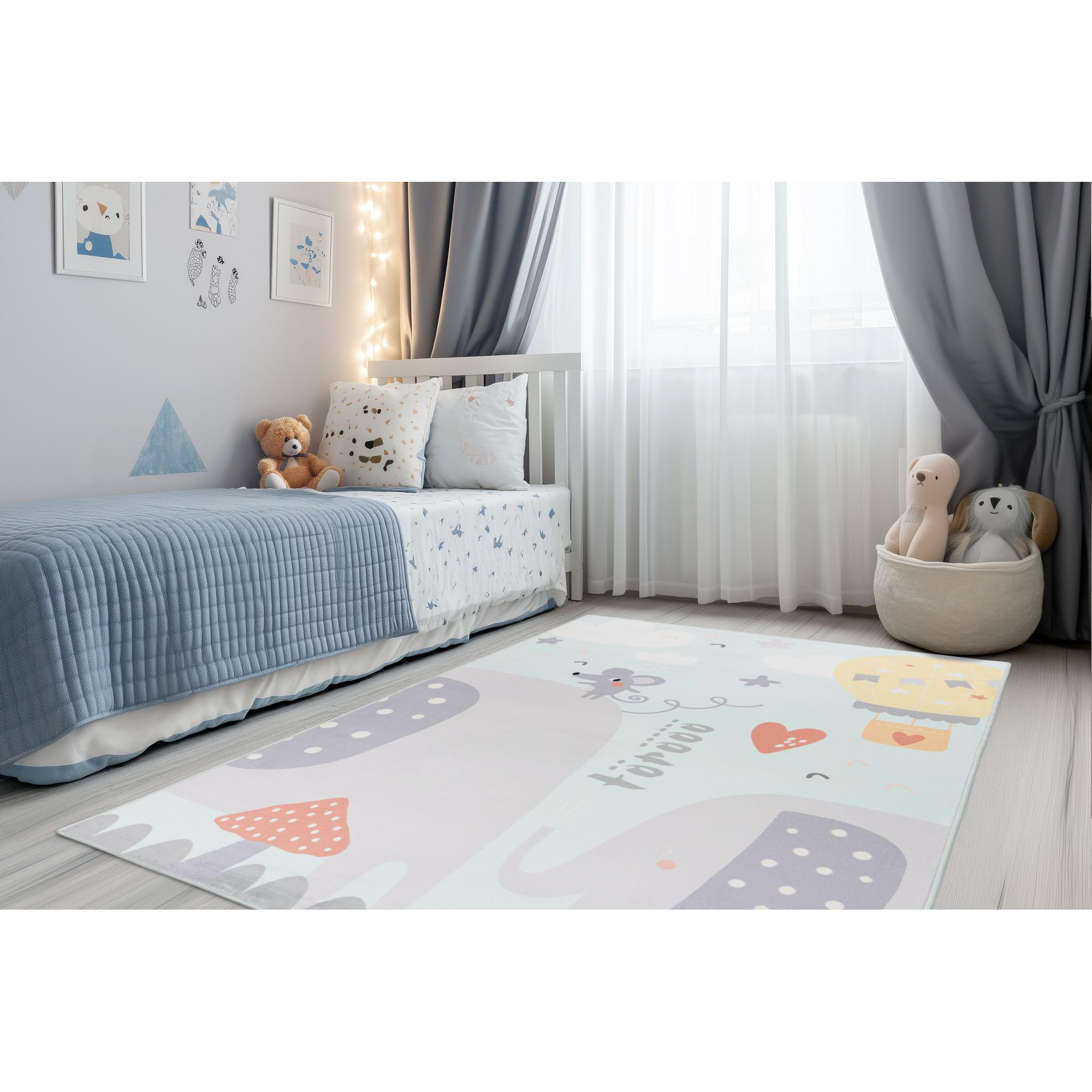 Teppich 'Wonder' blau 160 x 230 cm