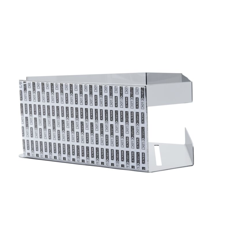 Eckablage 'Meleto' silber Edelstahl 28,5 x 8 x 18 cm