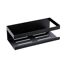 Wandablage 'Meleto' schwarz Edelstahl 25 x 8 x 11,5 cm