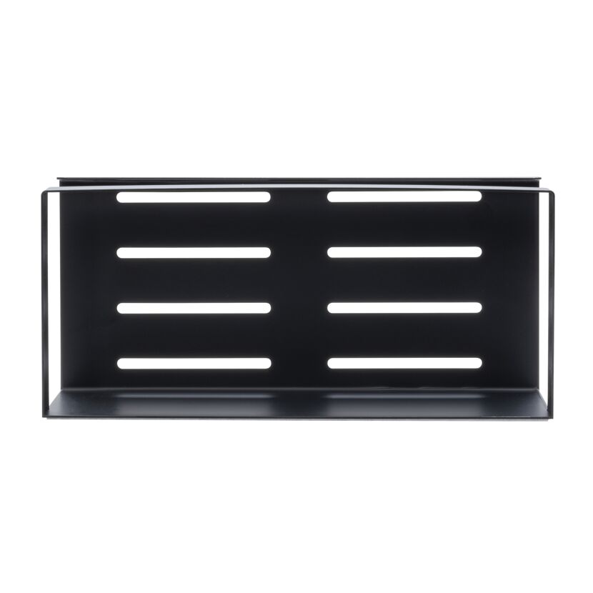 Wandablage 'Meleto' schwarz Edelstahl 25 x 8 x 11,5 cm