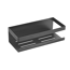 Wandablage 'Meleto' grau Edelstahl 25 x 8 x 11,5 cm