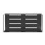 Wandablage 'Meleto' grau Edelstahl 25 x 8 x 11,5 cm