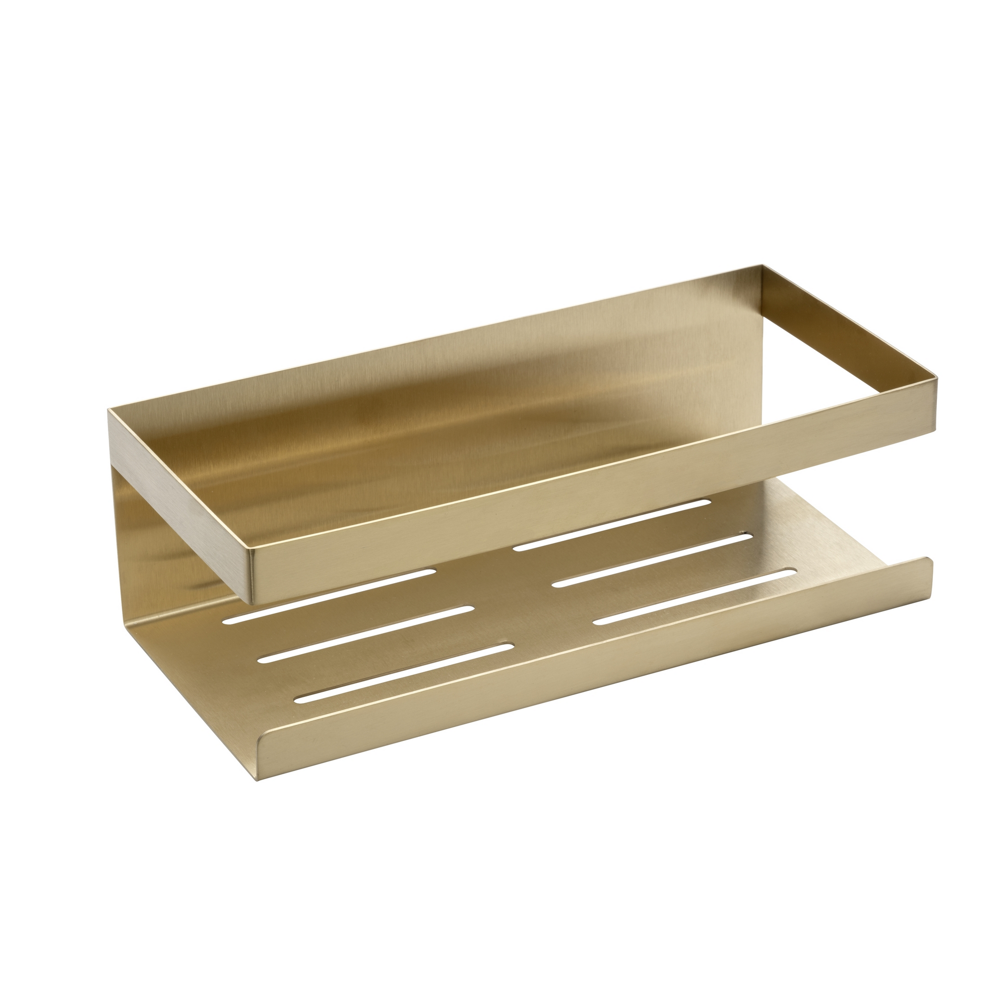 Wandablage 'Meleto' gold Edelstahl 25 x 8 x 11,5 cm
