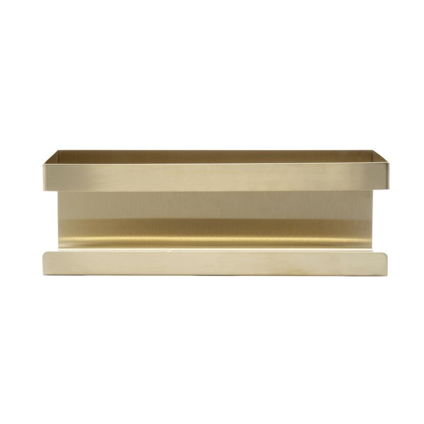 Wandablage 'Meleto' gold Edelstahl 25 x 8 x 11,5 cm
