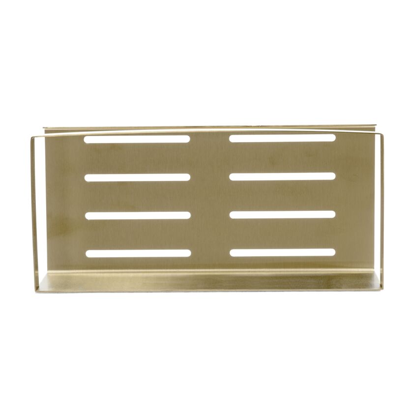 Wandablage 'Meleto' gold Edelstahl 25 x 8 x 11,5 cm