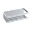 Wandablage 'Meleto' silber Edelstahl 25 x 8 x 11,5 cm