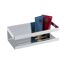 Wandablage 'Meleto' silber Edelstahl 25 x 8 x 11,5 cm