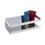 Wandablage 'Meleto' silber Edelstahl 25 x 8 x 11,5 cm