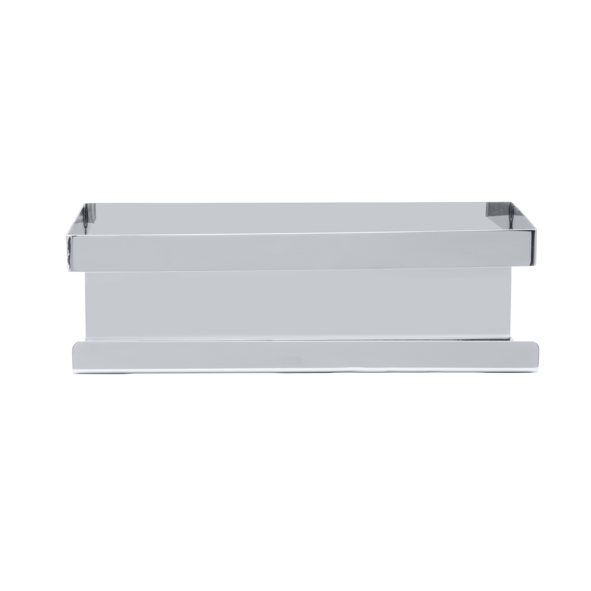 Wandablage 'Meleto' silber Edelstahl 25 x 8 x 11,5 cm