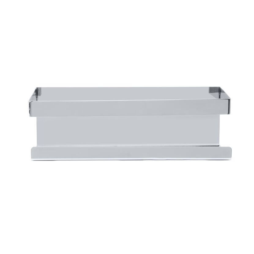 Wandablage 'Meleto' silber Edelstahl 25 x 8 x 11,5 cm