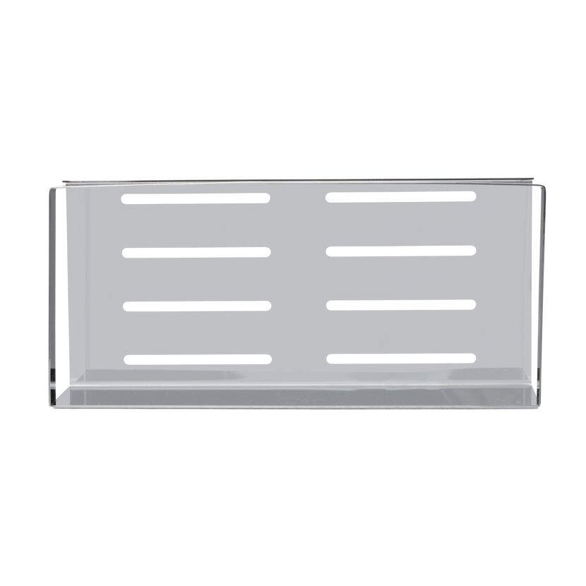 Wandablage 'Meleto' silber Edelstahl 25 x 8 x 11,5 cm