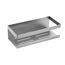 Wandablage 'Meleto' silber Edelstahl 25 x 8 x 11,5 cm