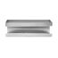 Wandablage 'Meleto' silber Edelstahl 25 x 8 x 11,5 cm