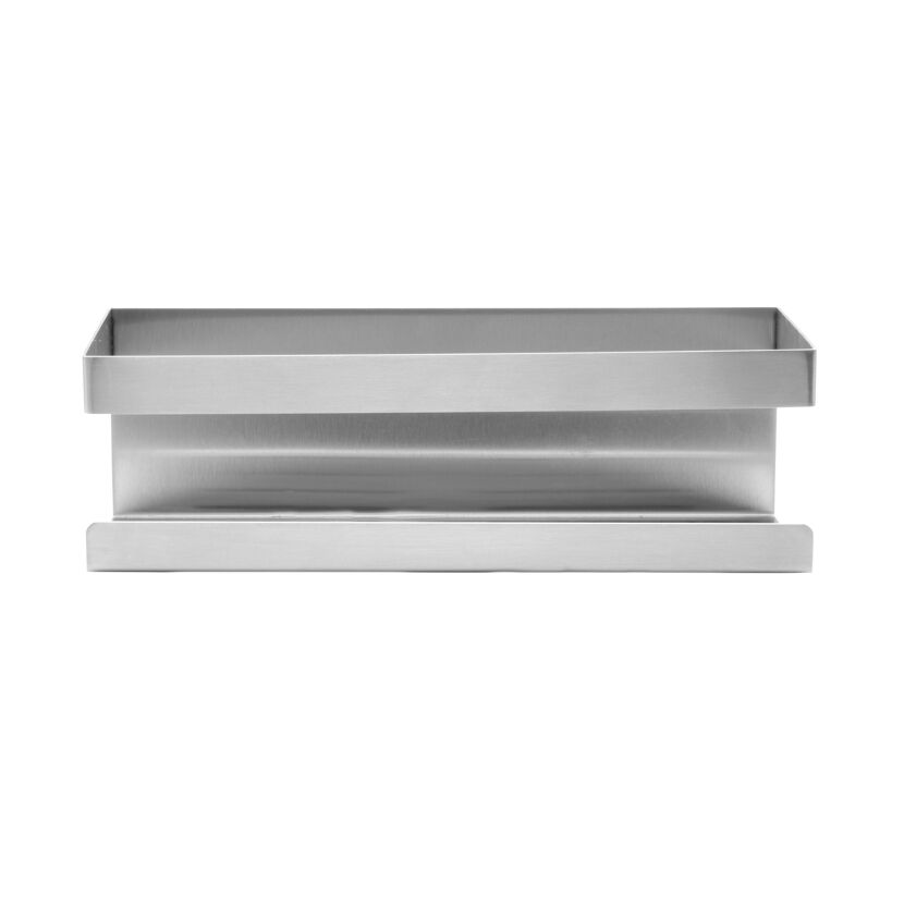 Wandablage 'Meleto' silber Edelstahl 25 x 8 x 11,5 cm