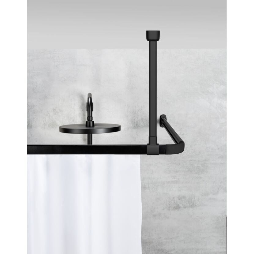 Deckenstütze 'Jete' schwarz 57 cm