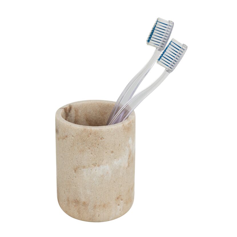 Zahnputzbecher 'Ardea' Polyresin beige