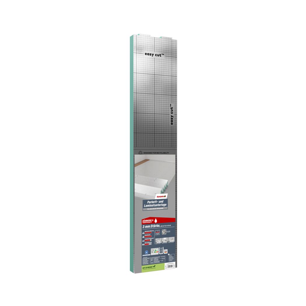 Parkett- und Laminatunterlage 'Aquastop' 3 mm, 1,2 x 8,5 m, 10,2 m²