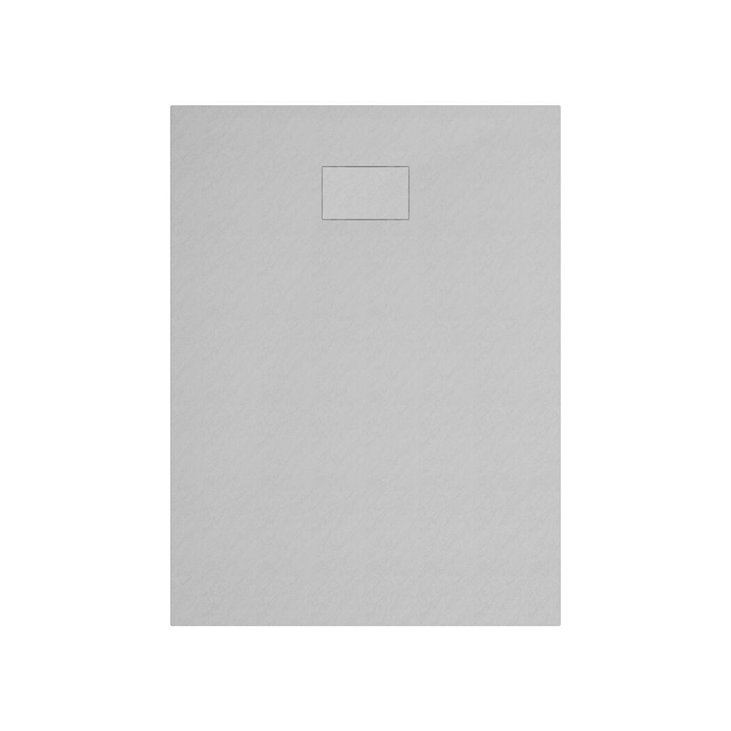 Duschwanne 'DWM-Tec Midra' flach mattweiß mit Steinstruktur 80 x 80 cm