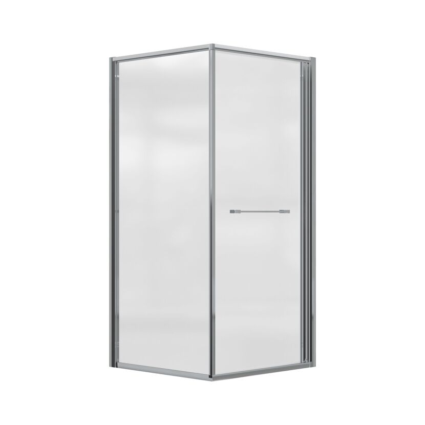 Eckdusche 'Sunny' mit Schwenk-Schiebetür klar chromfarben 90 x 90 x 190 cm