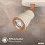 Spot 'Riff' 4-flammig grau/braun
